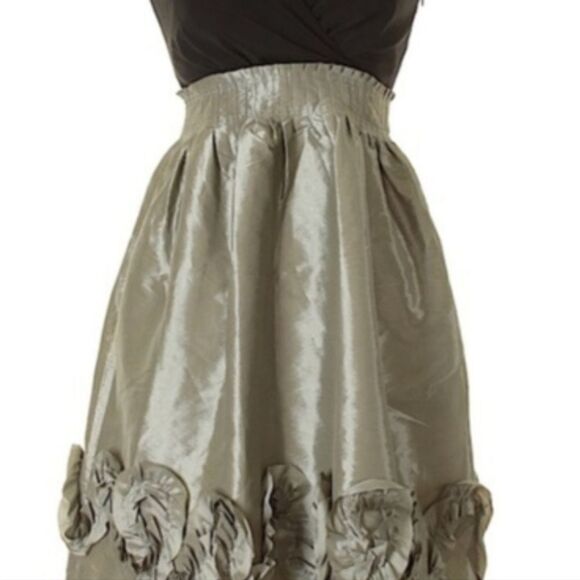 * MAX and CLEO black and silver Cocktail PROM Dress - Picture 3 of 8